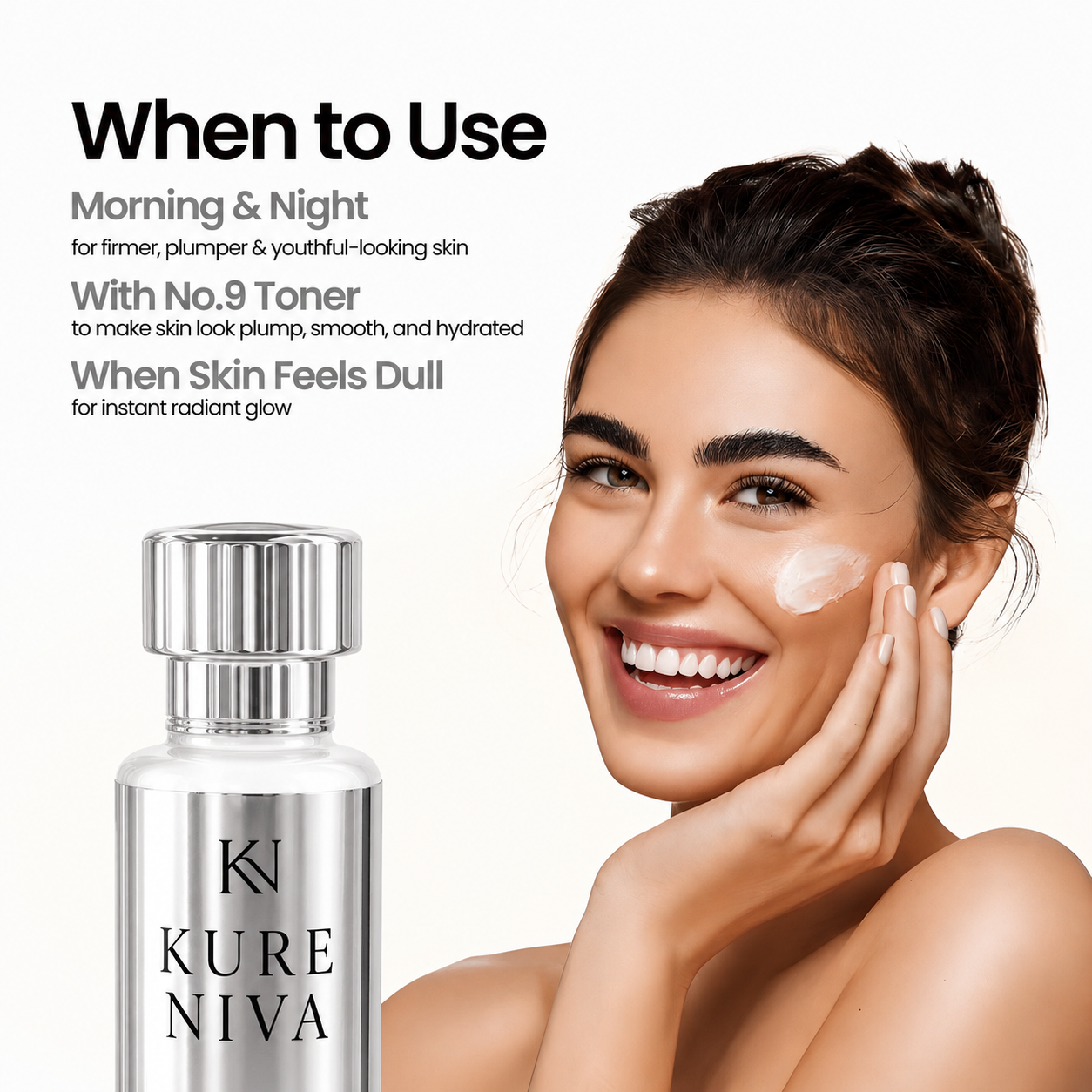 Kure Niva NAD+ Peptide Renewal Serum product detail - luxury anti-aging skincare