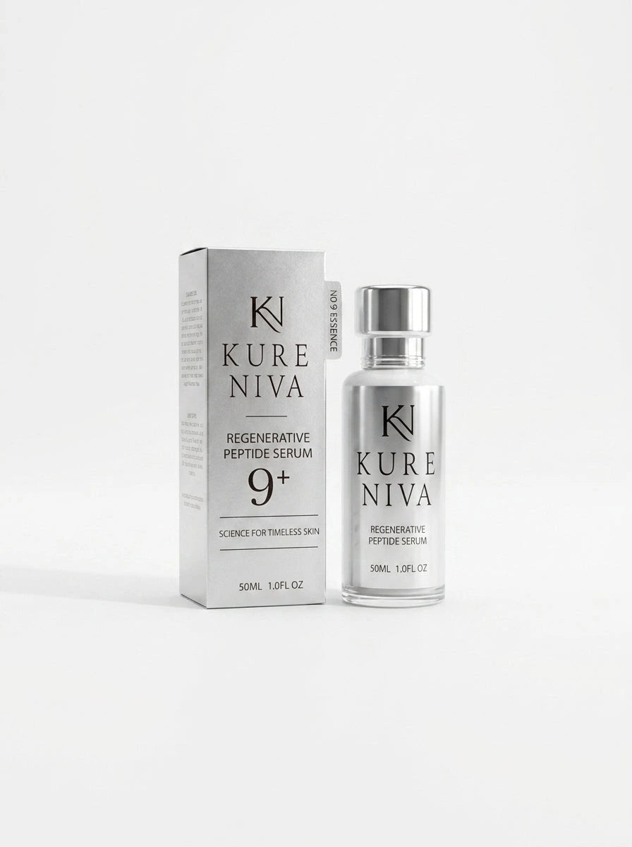 Kure Niva NAD+ Peptide Renewal Serum 50ml bottle with pump dispenser - anti-aging peptide serum
