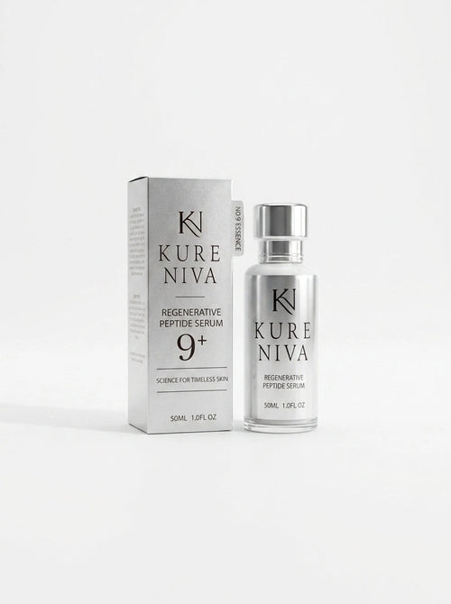 Kure Niva NAD+ Peptide Renewal Serum 50ml bottle with pump dispenser - anti-aging peptide serum